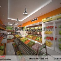 Thiết kế thi công shop thực phẩm sạch - Chị Phương - Hà Nội